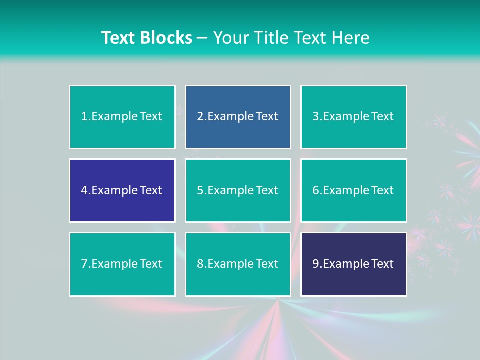 Style Background Fractal PowerPoint Template