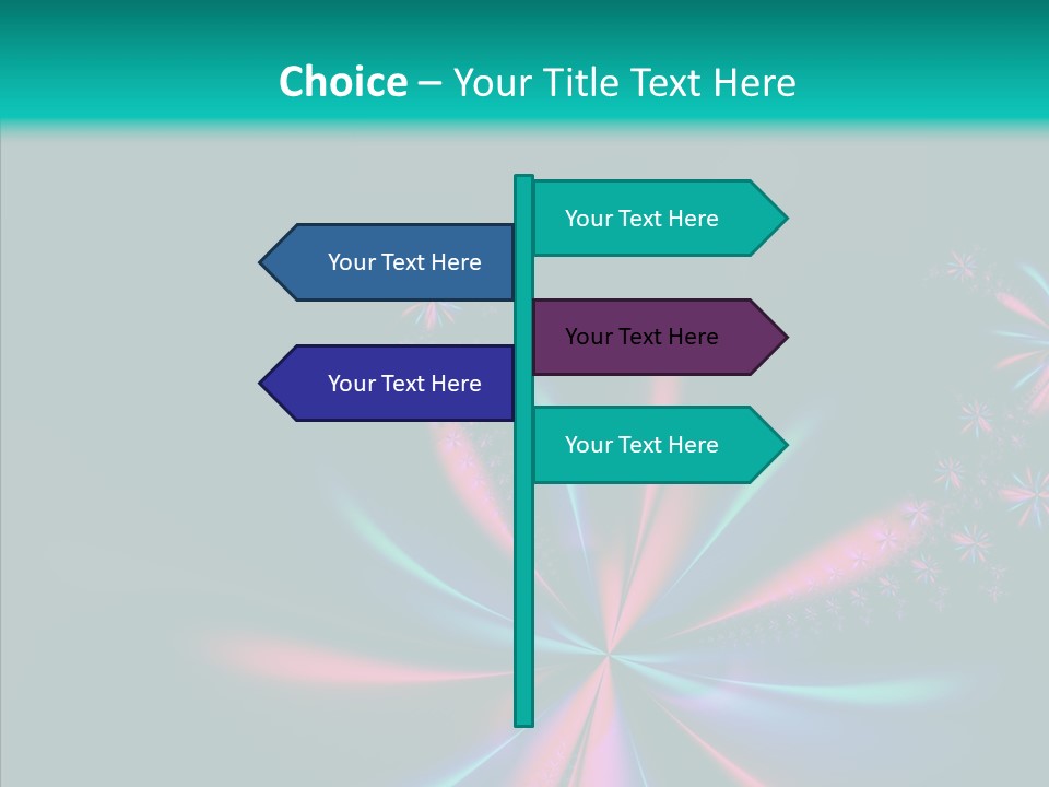 Style Background Fractal PowerPoint Template