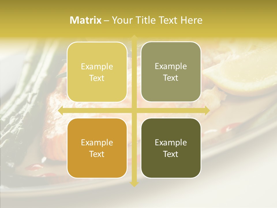 Plate Grilled Asparagus PowerPoint Template