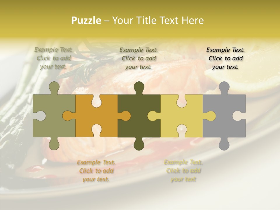 Plate Grilled Asparagus PowerPoint Template