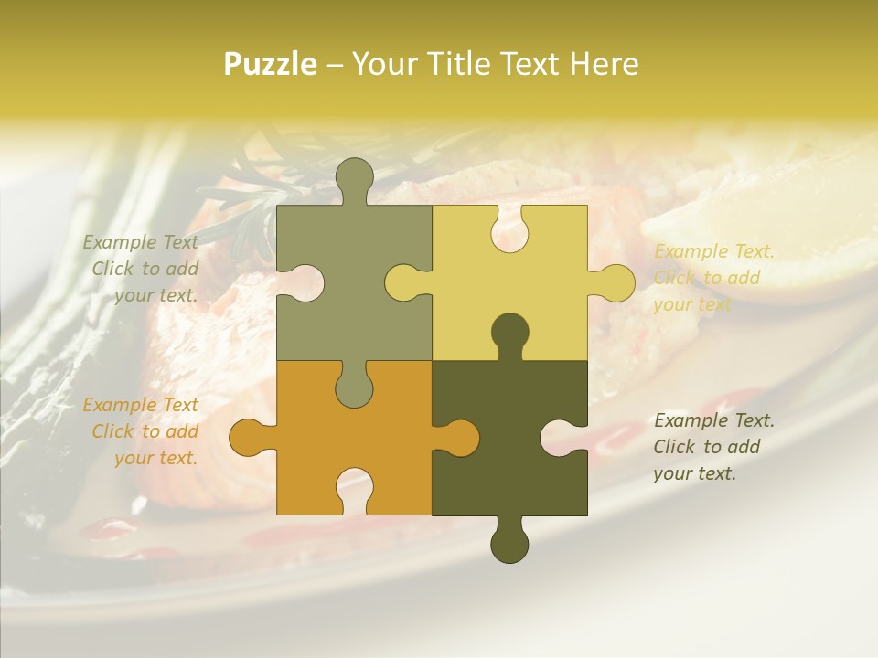 Plate Grilled Asparagus PowerPoint Template