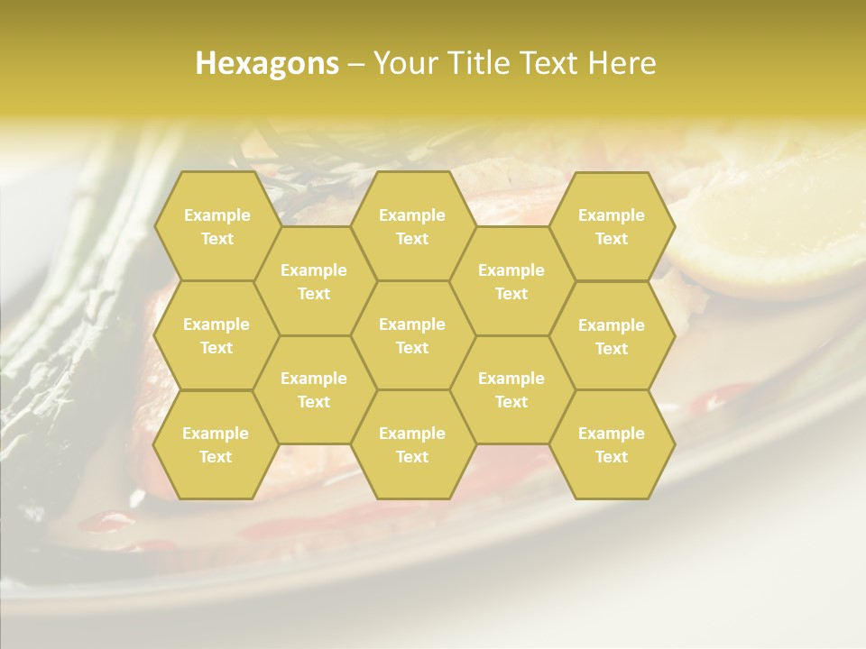 Plate Grilled Asparagus PowerPoint Template