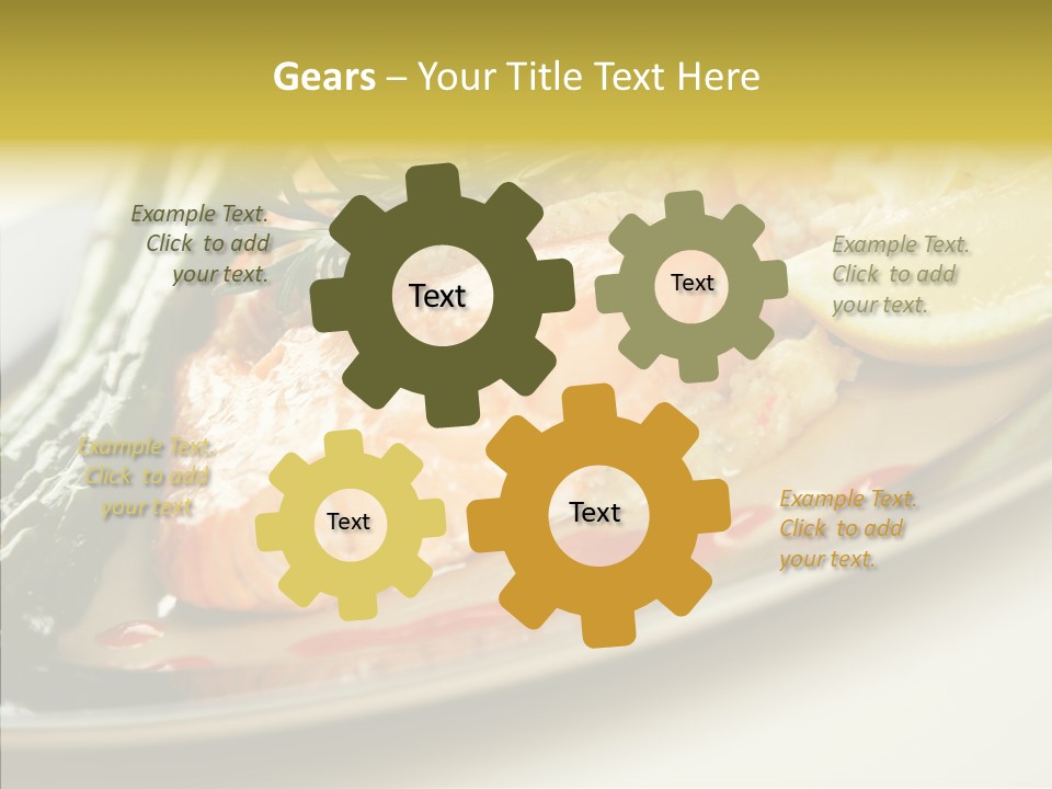 Plate Grilled Asparagus PowerPoint Template