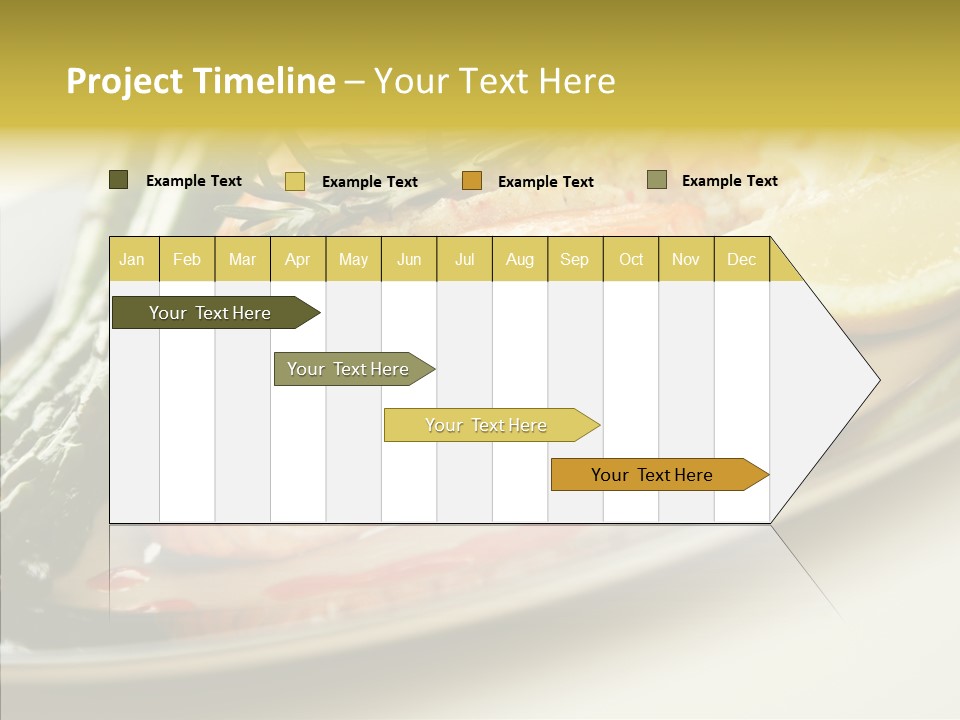 Plate Grilled Asparagus PowerPoint Template