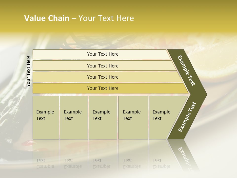 Plate Grilled Asparagus PowerPoint Template