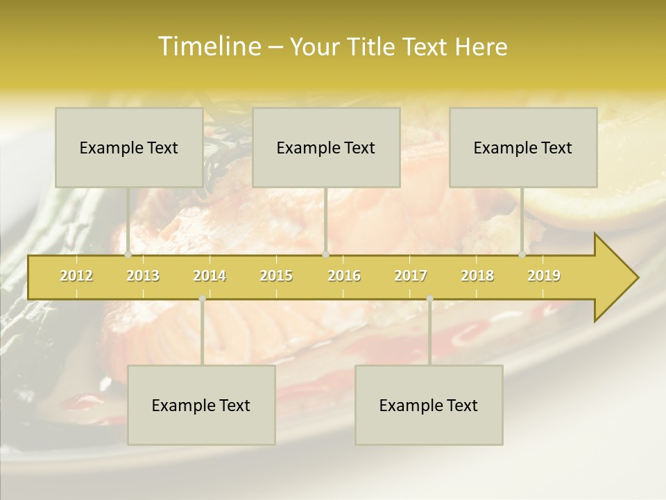 Plate Grilled Asparagus PowerPoint Template