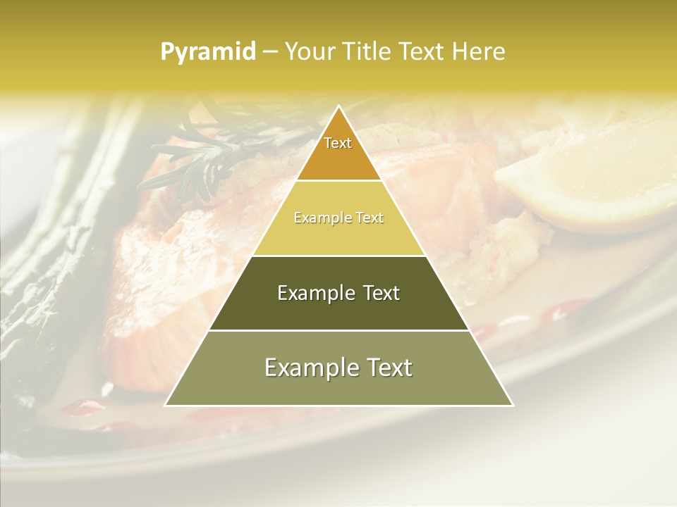 Plate Grilled Asparagus PowerPoint Template