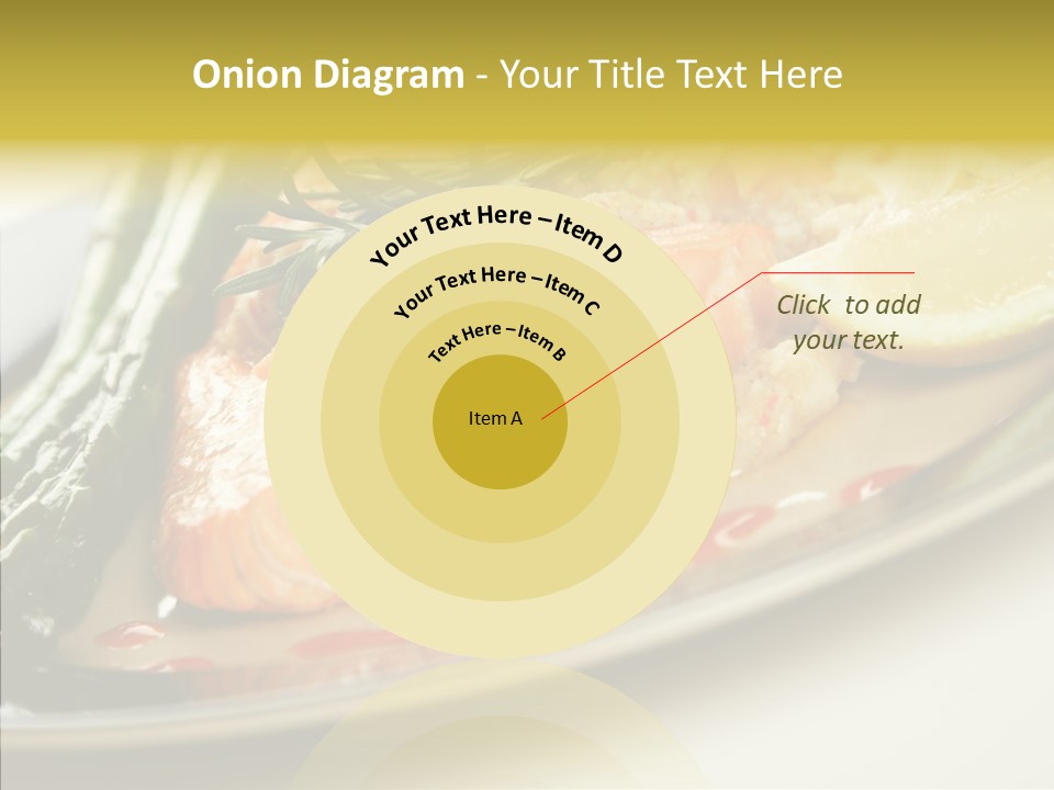 Plate Grilled Asparagus PowerPoint Template
