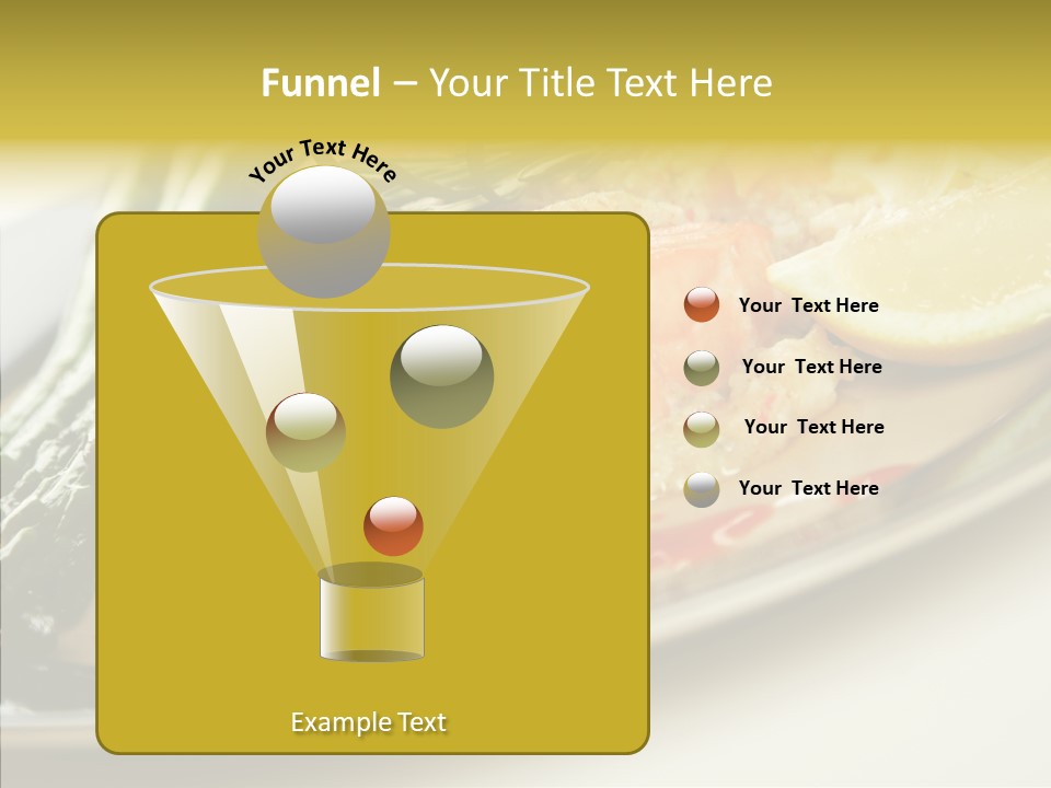 Plate Grilled Asparagus PowerPoint Template