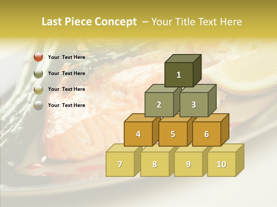 Plate Grilled Asparagus PowerPoint Template