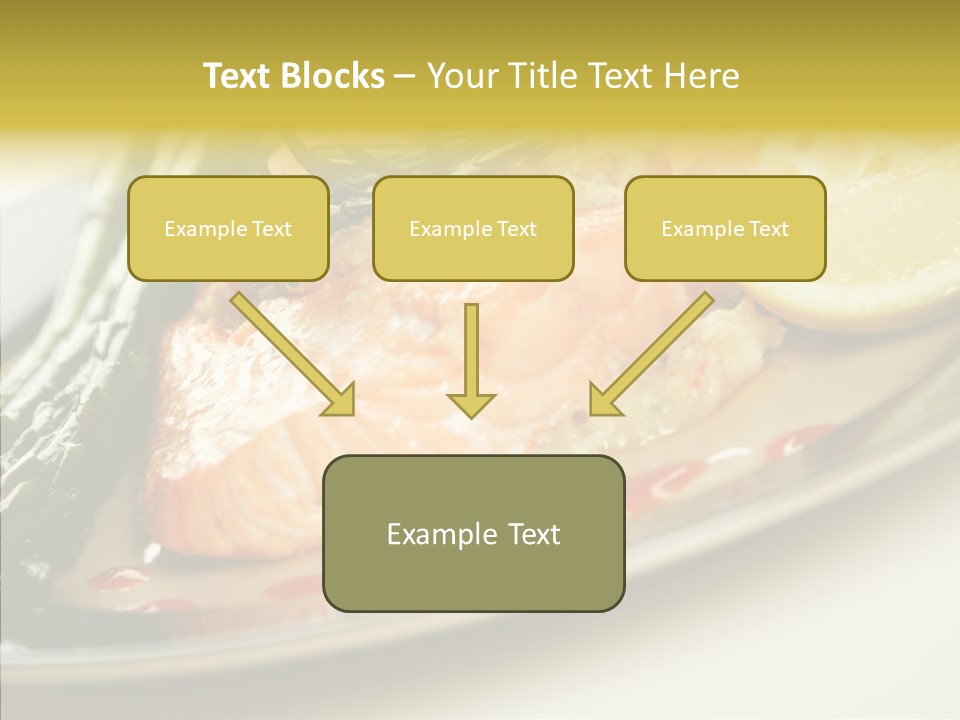 Plate Grilled Asparagus PowerPoint Template