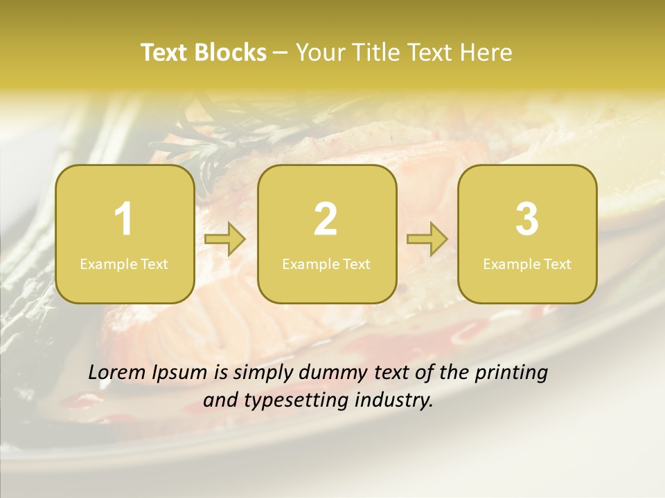 Plate Grilled Asparagus PowerPoint Template