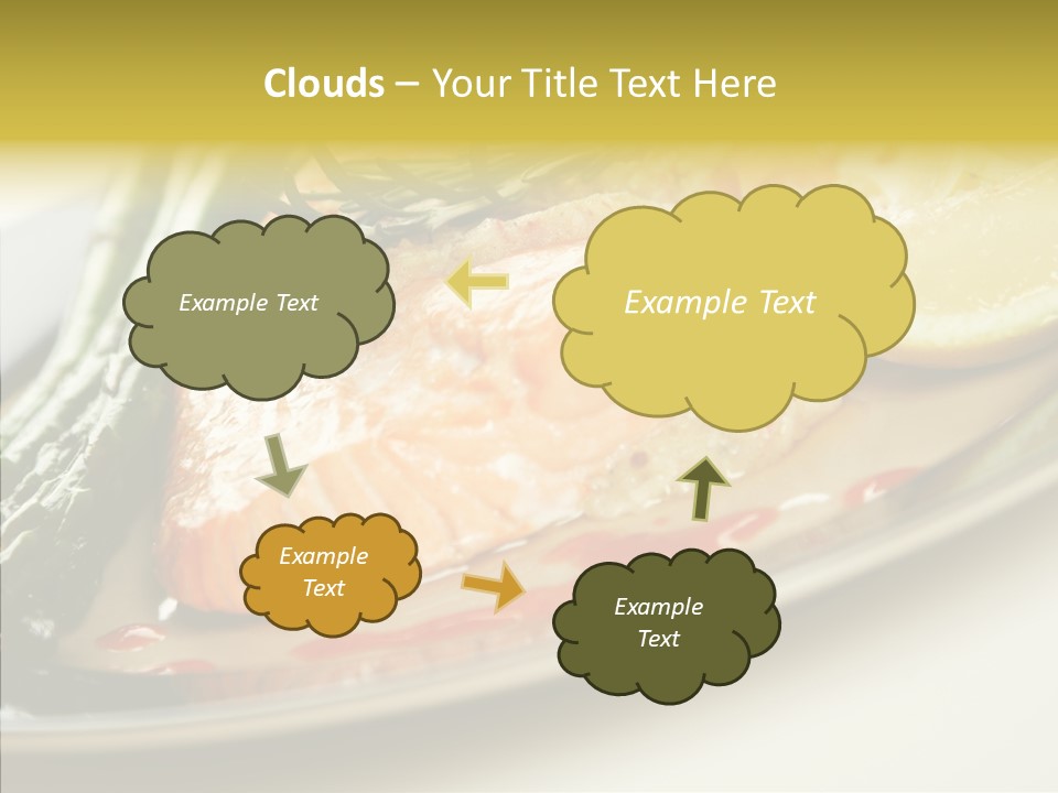 Plate Grilled Asparagus PowerPoint Template
