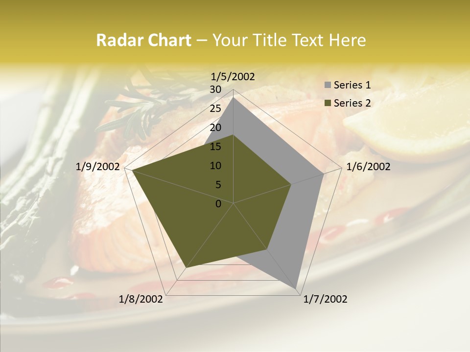 Plate Grilled Asparagus PowerPoint Template
