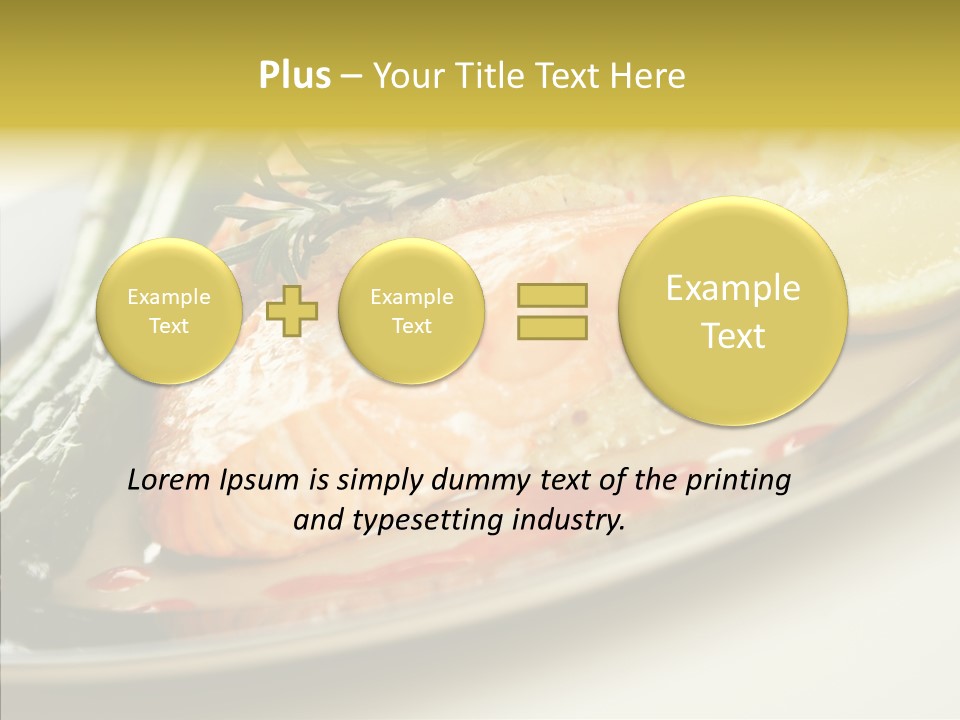 Plate Grilled Asparagus PowerPoint Template