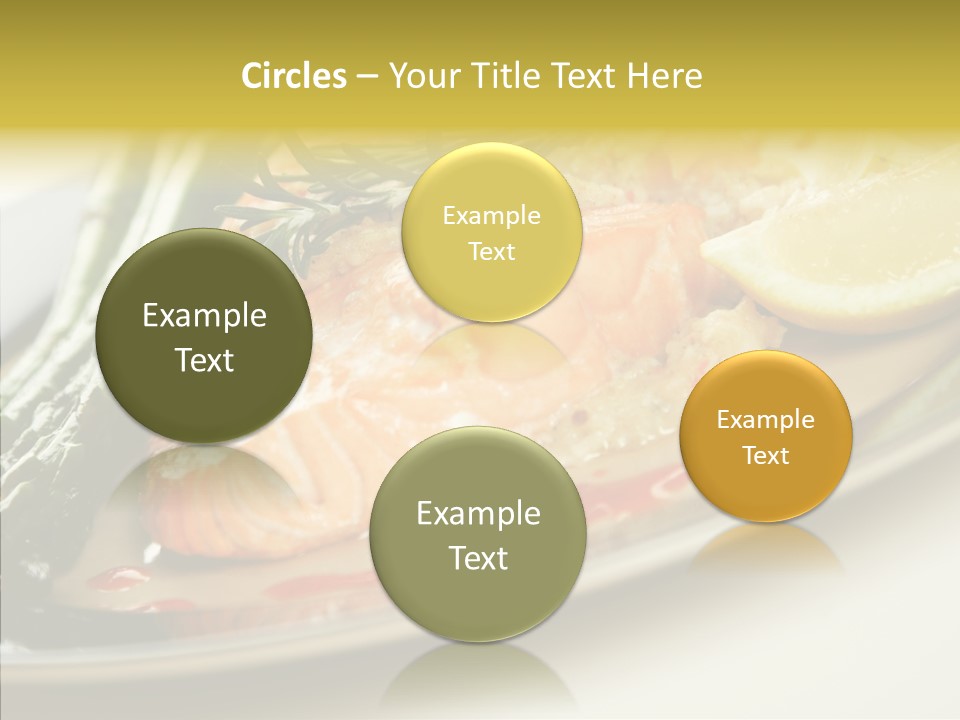 Plate Grilled Asparagus PowerPoint Template