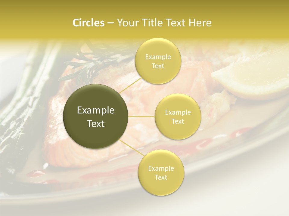 Plate Grilled Asparagus PowerPoint Template