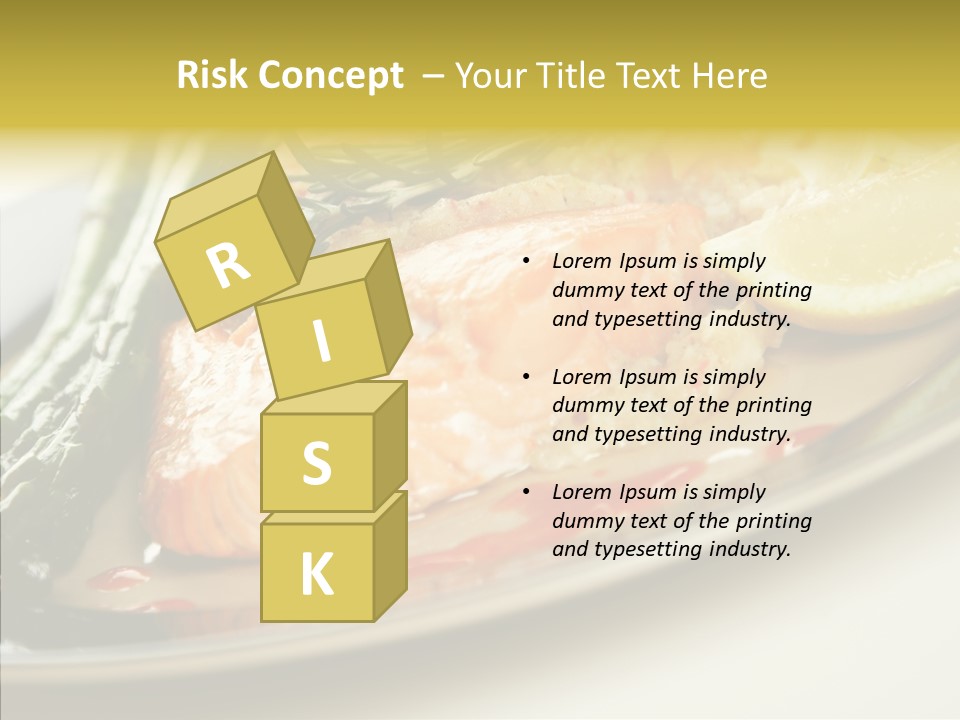 Plate Grilled Asparagus PowerPoint Template