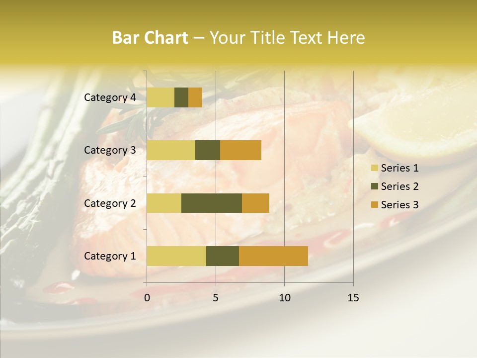 Plate Grilled Asparagus PowerPoint Template