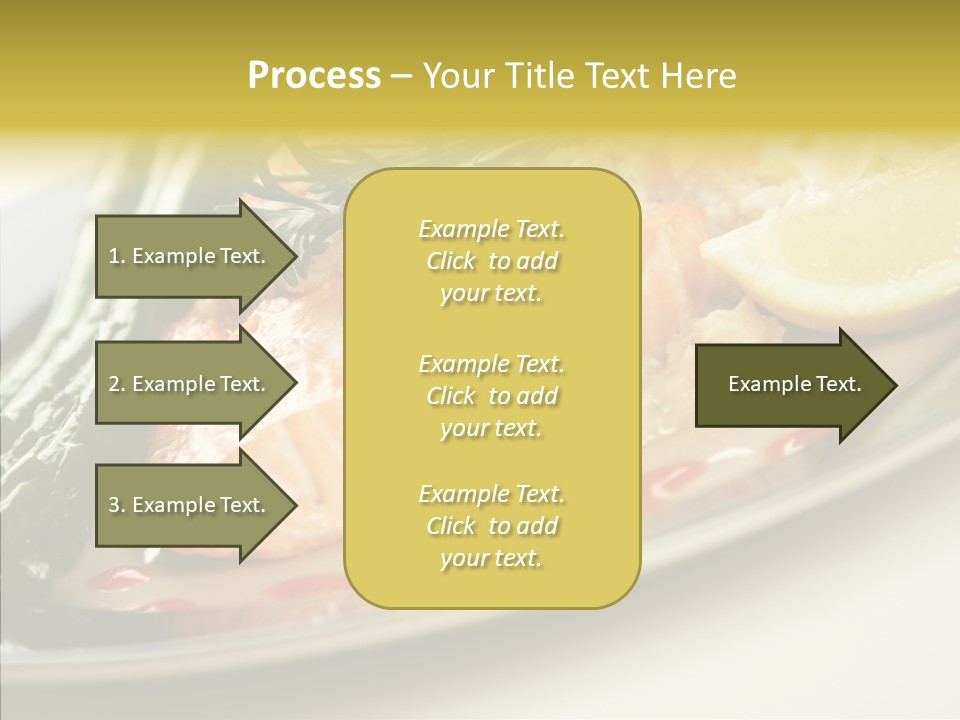 Plate Grilled Asparagus PowerPoint Template