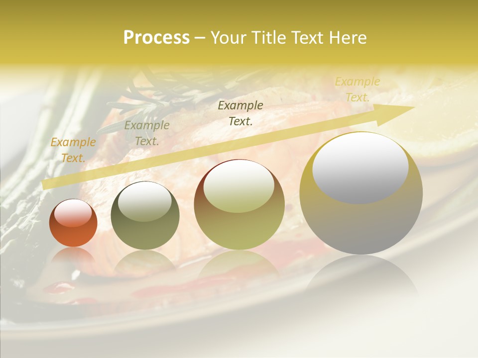 Plate Grilled Asparagus PowerPoint Template