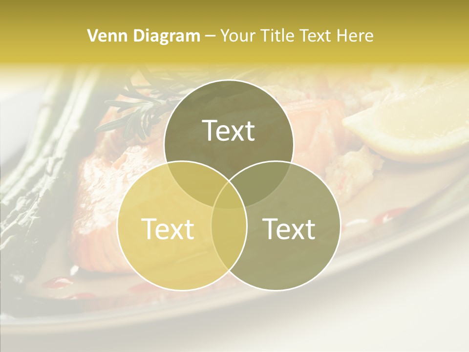 Plate Grilled Asparagus PowerPoint Template