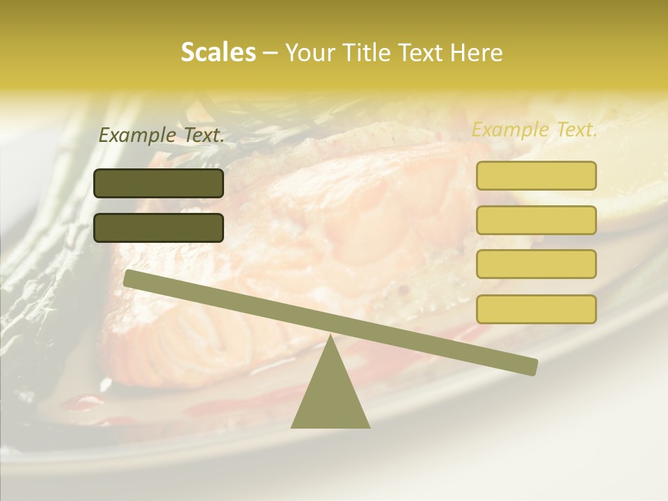 Plate Grilled Asparagus PowerPoint Template