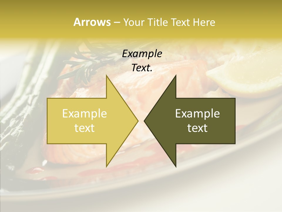 Plate Grilled Asparagus PowerPoint Template