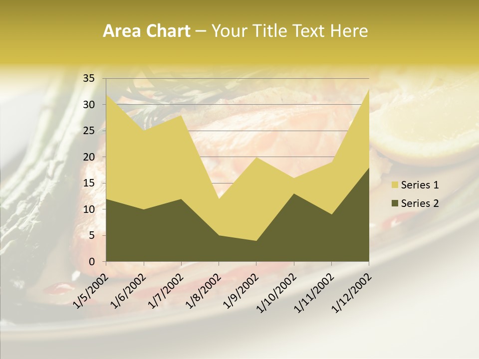 Plate Grilled Asparagus PowerPoint Template