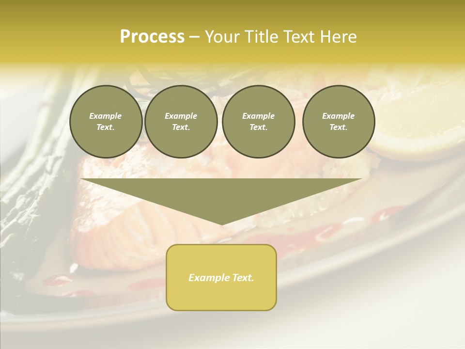 Plate Grilled Asparagus PowerPoint Template