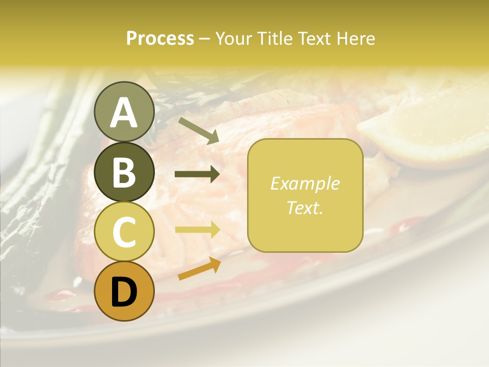 Plate Grilled Asparagus PowerPoint Template