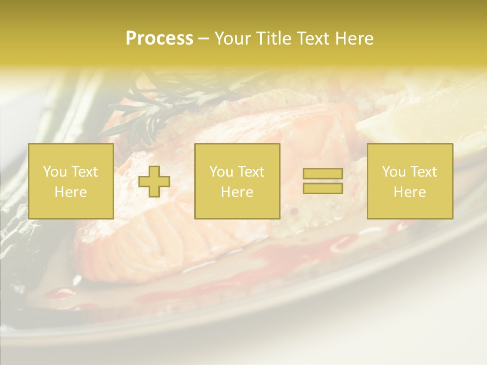 Plate Grilled Asparagus PowerPoint Template