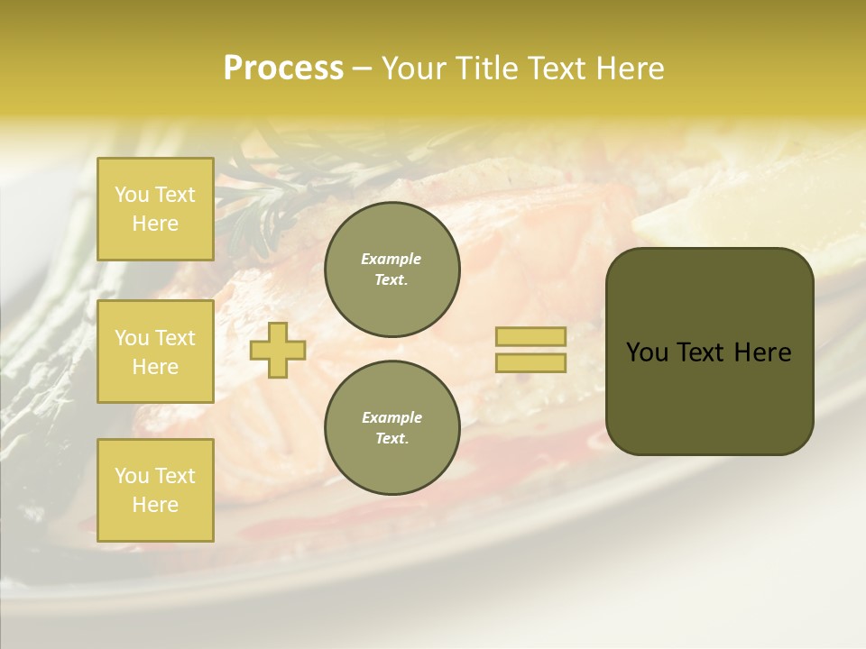 Plate Grilled Asparagus PowerPoint Template