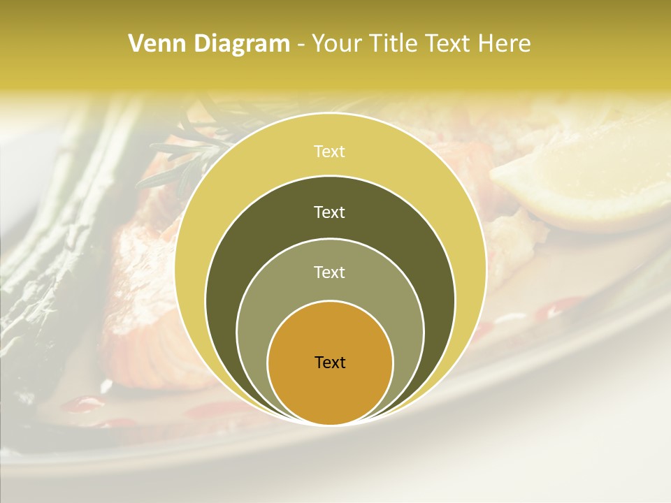 Plate Grilled Asparagus PowerPoint Template