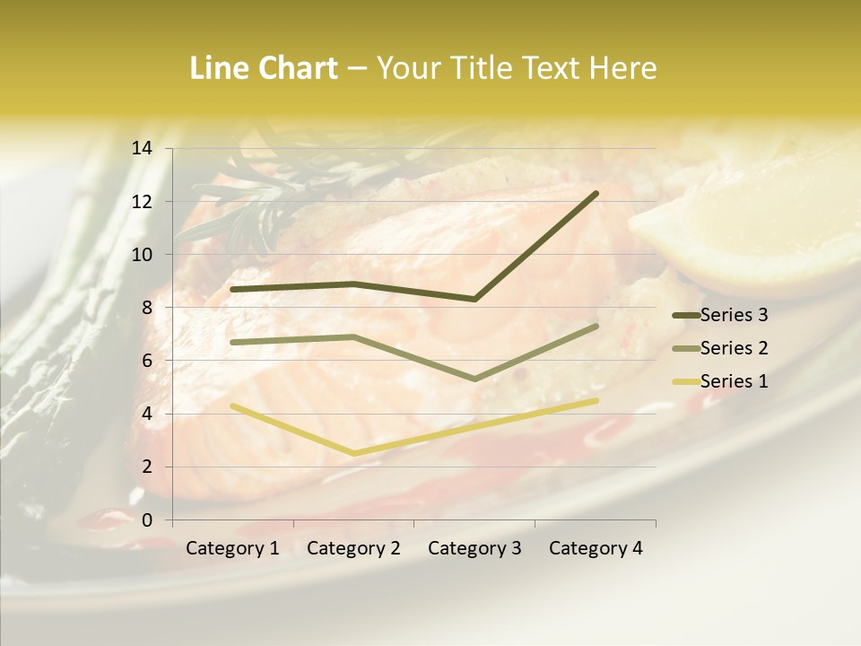 Plate Grilled Asparagus PowerPoint Template