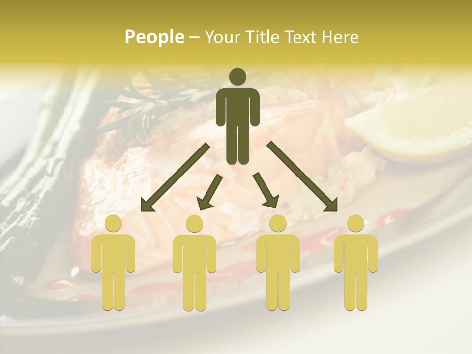 Plate Grilled Asparagus PowerPoint Template