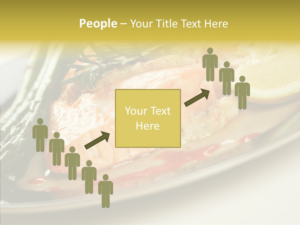 Plate Grilled Asparagus PowerPoint Template