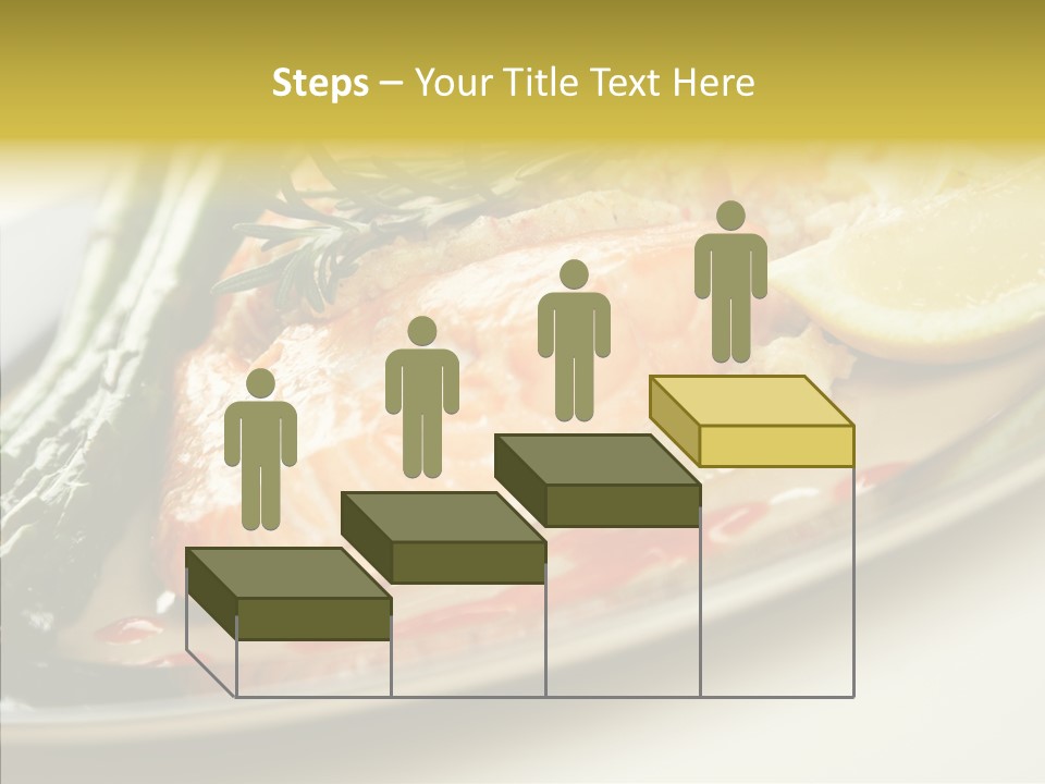 Plate Grilled Asparagus PowerPoint Template