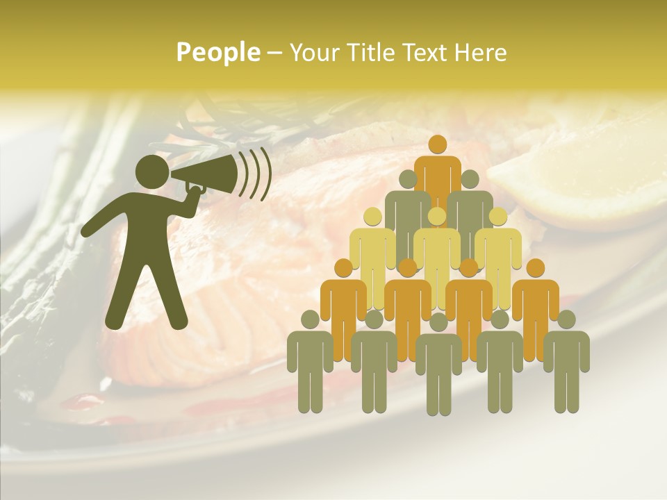 Plate Grilled Asparagus PowerPoint Template