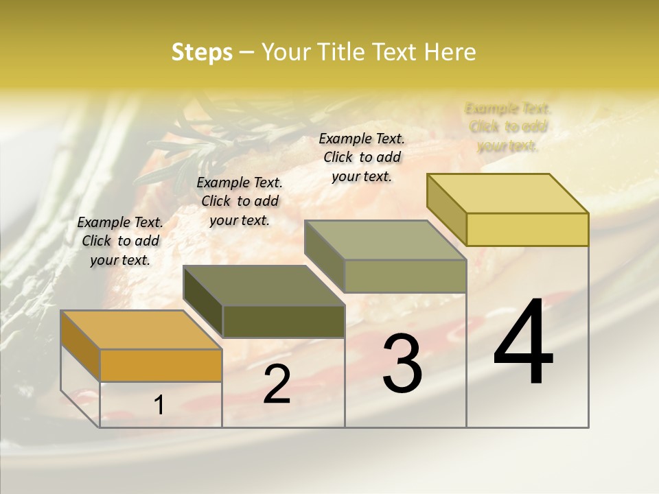 Plate Grilled Asparagus PowerPoint Template