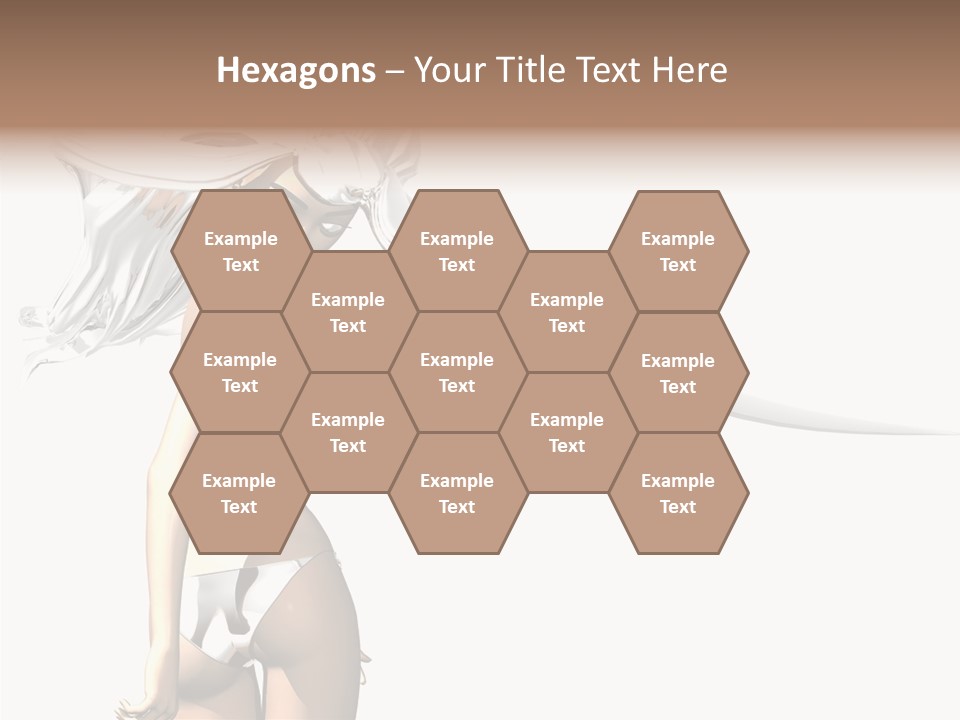 Portrait Young Beautiful PowerPoint Template