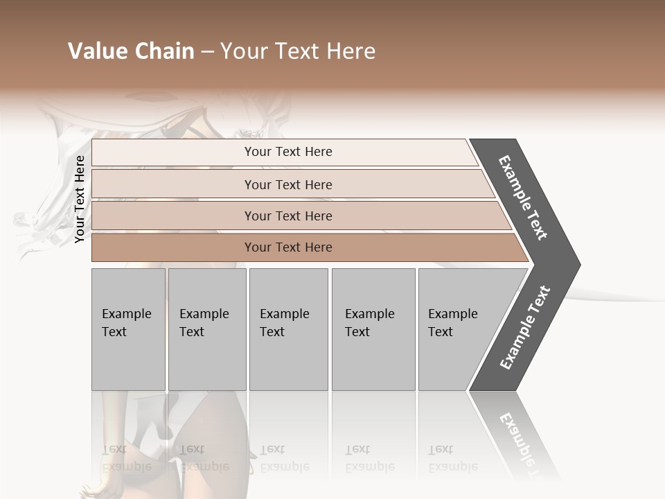 Portrait Young Beautiful PowerPoint Template