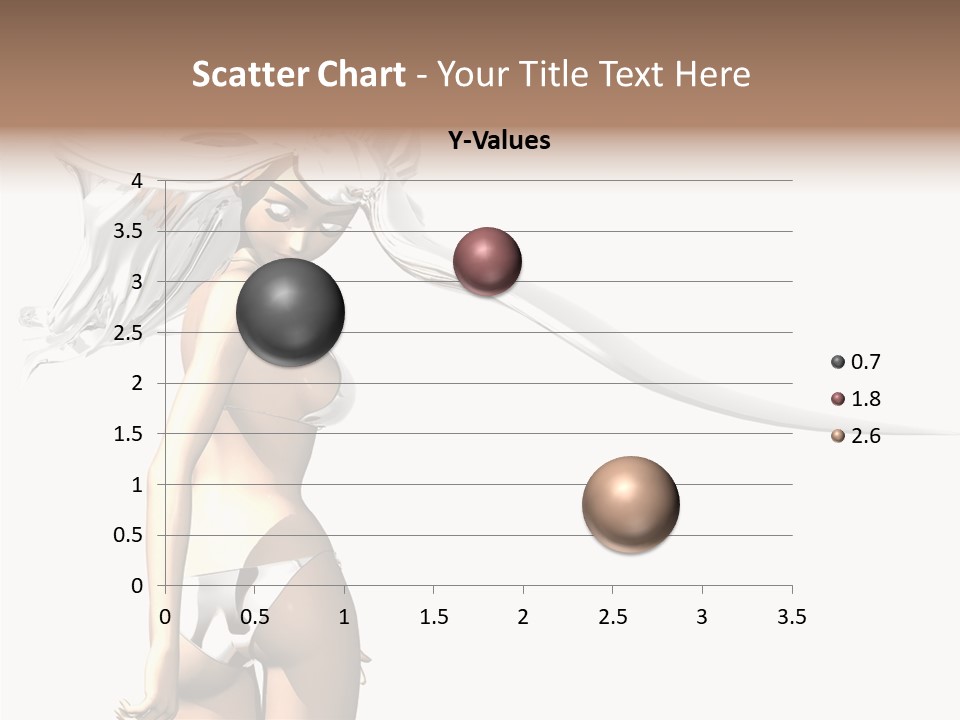 Portrait Young Beautiful PowerPoint Template