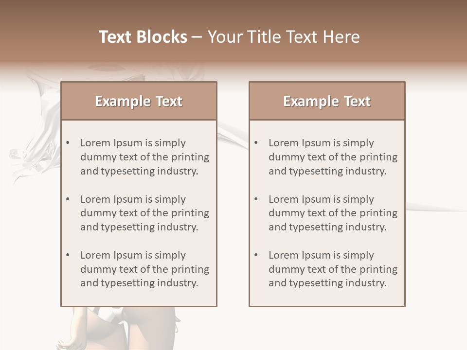 Portrait Young Beautiful PowerPoint Template