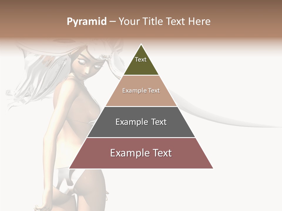 Portrait Young Beautiful PowerPoint Template