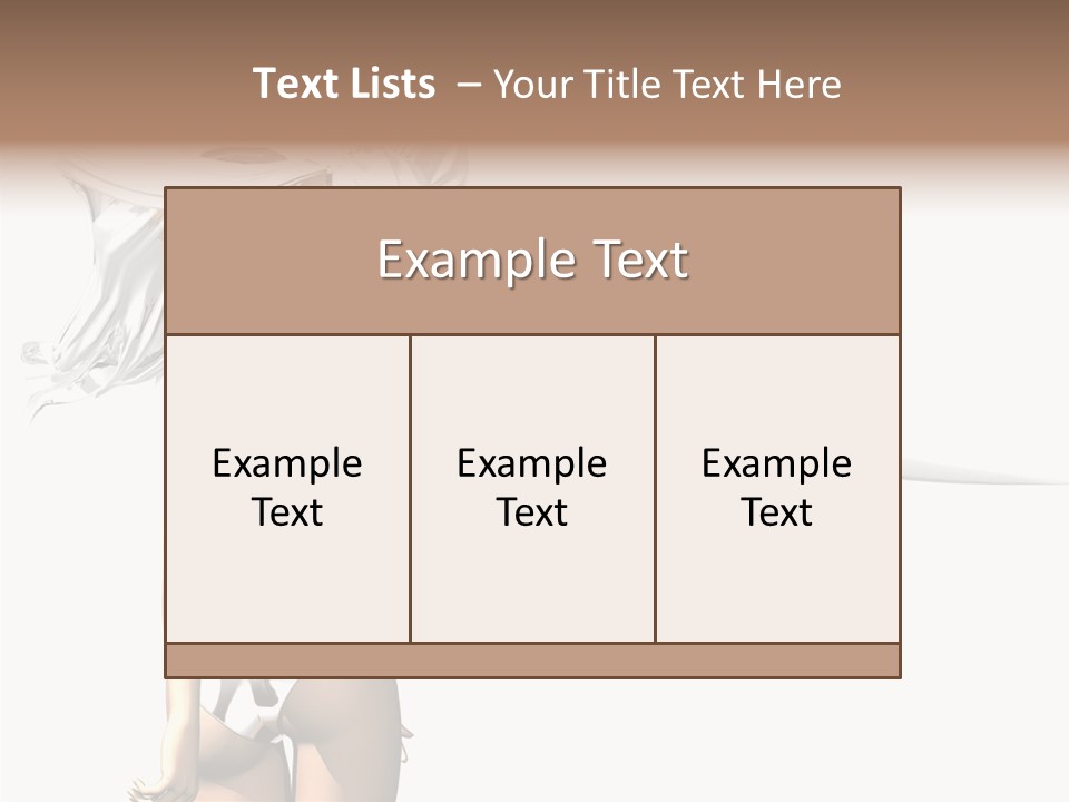 Portrait Young Beautiful PowerPoint Template