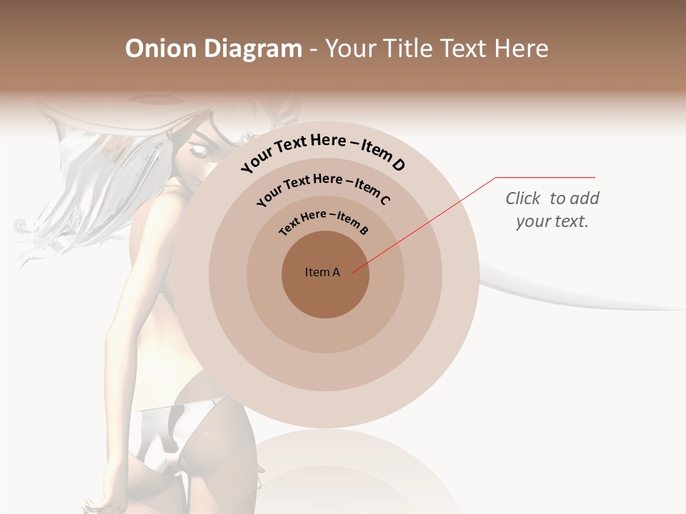 Portrait Young Beautiful PowerPoint Template