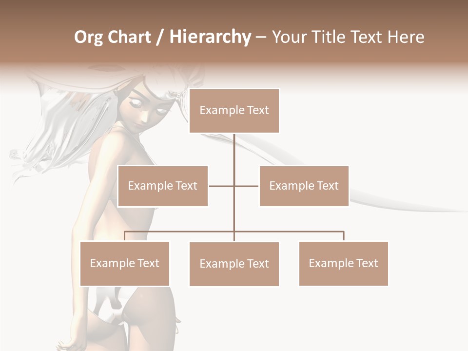 Portrait Young Beautiful PowerPoint Template