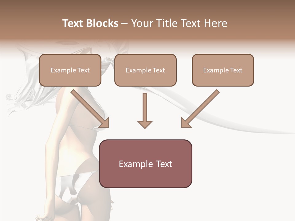 Portrait Young Beautiful PowerPoint Template