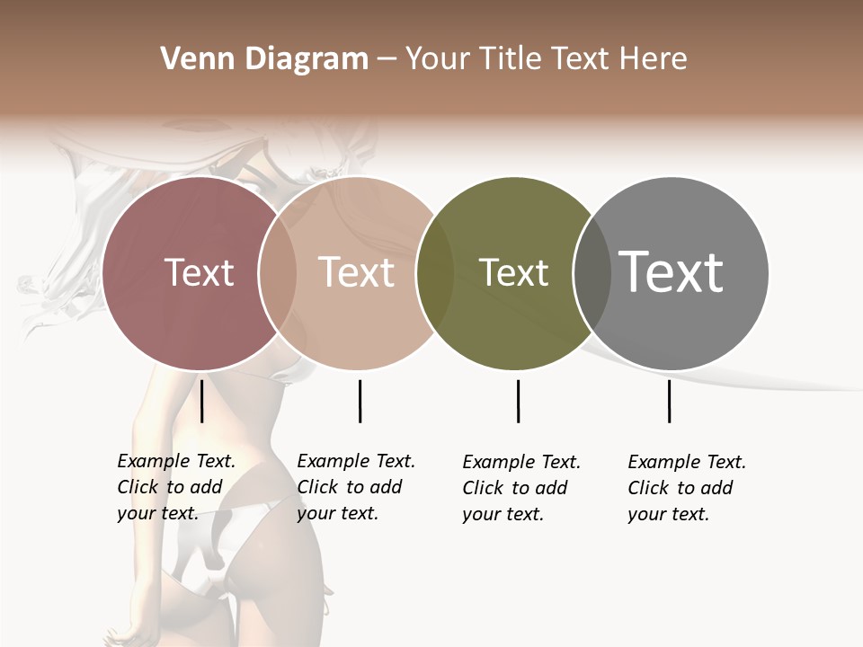 Portrait Young Beautiful PowerPoint Template